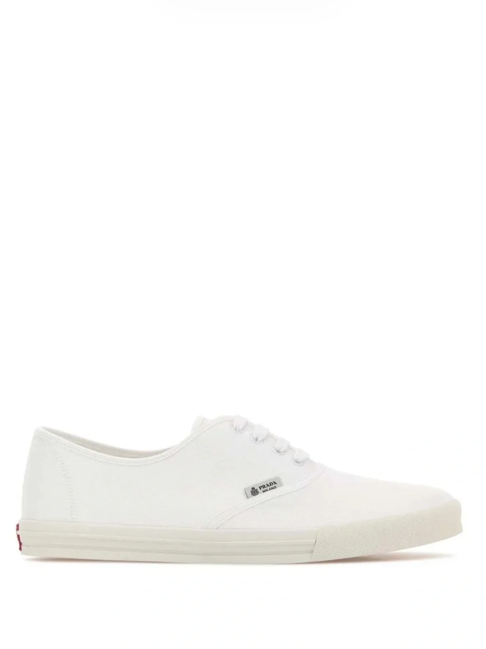 Authentic Prada Drill Lace-Up Sneakers Designer Keds size 8.5 in White